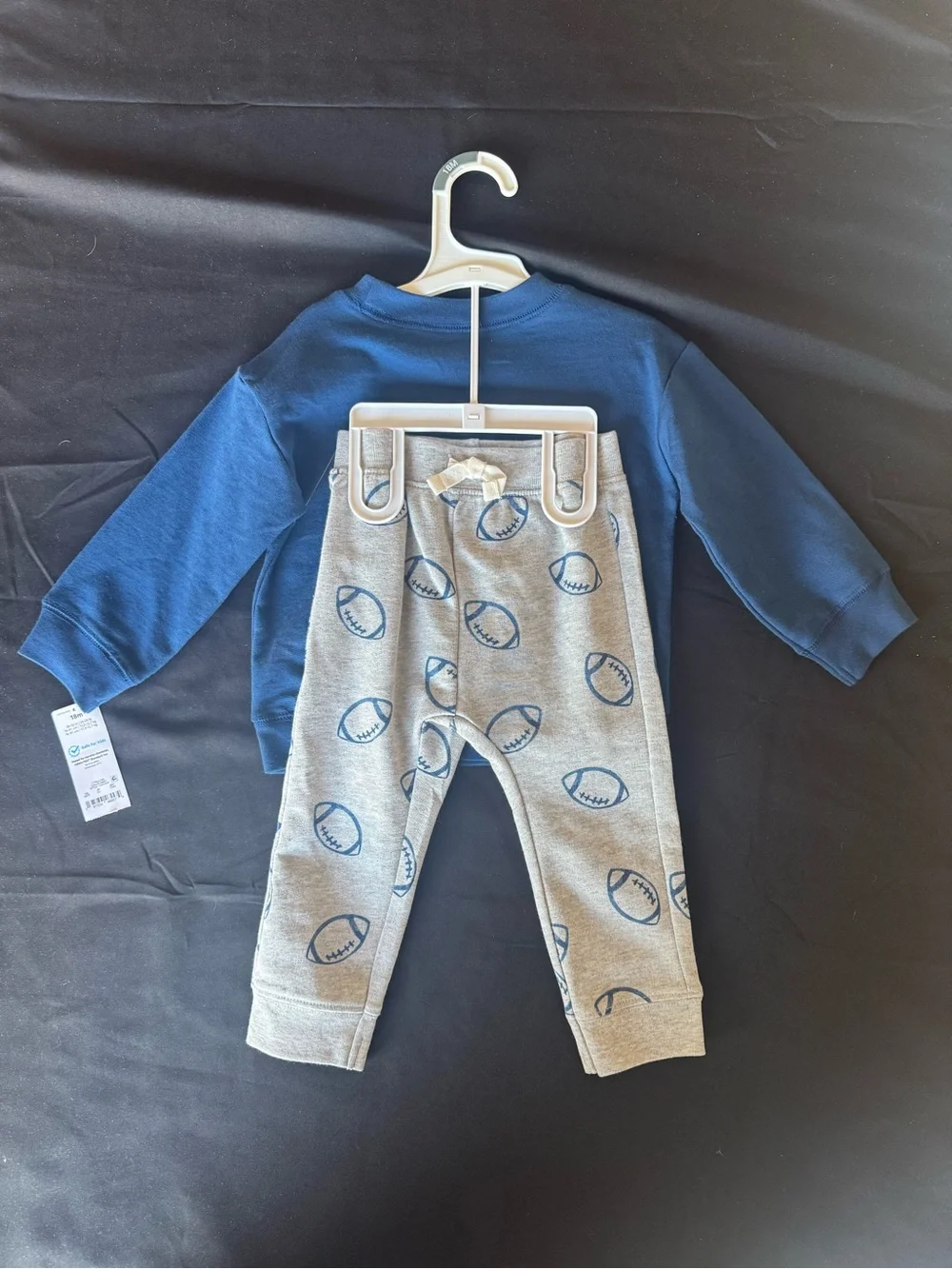 NWT Carter's Just One You Baby Boy 18M Huddles & Cuddles Football 2 Piece Set